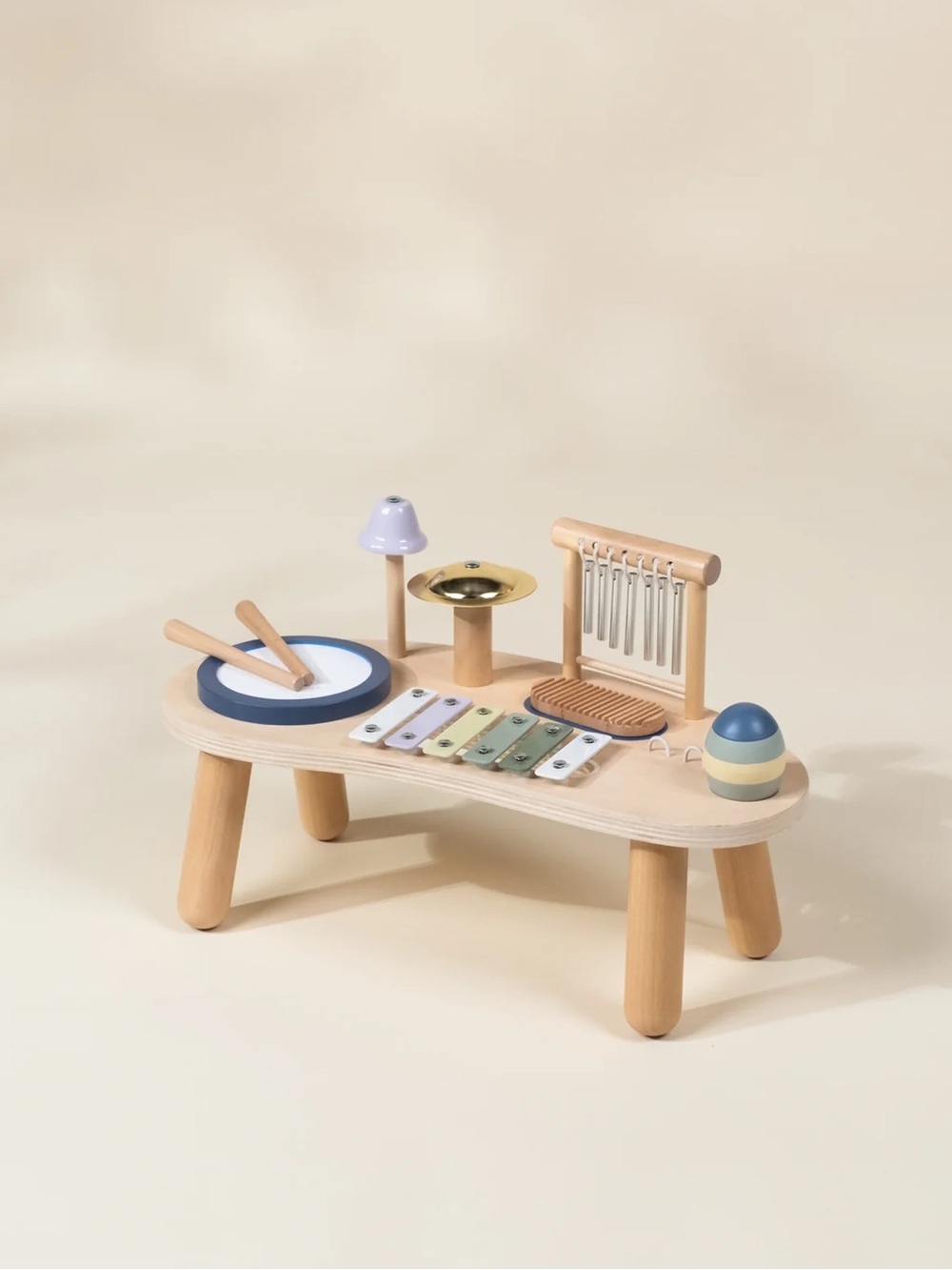 COCO VILLAGE Wooden Multi-Instrument Musical Station for Kids